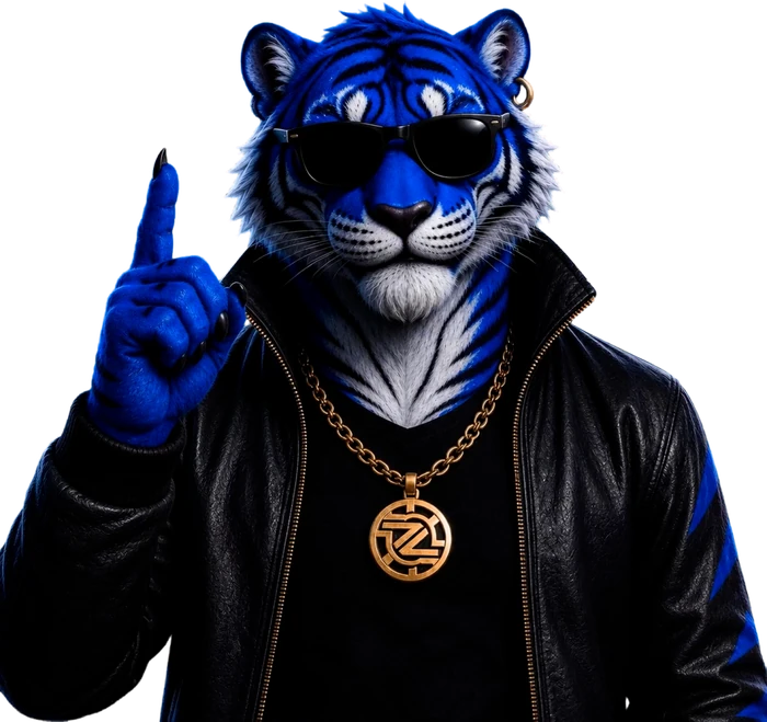 Tigre azul, mascota de ZANZA