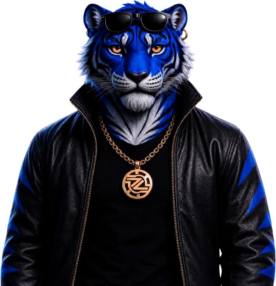 Tigre azul, mascota de ZANZA